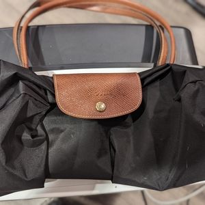 Longchamp nylon tote black large